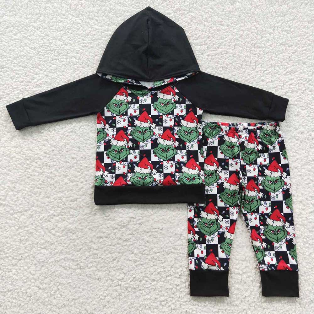 Checker Green Guy Hoodie Set Closes 10/19/25