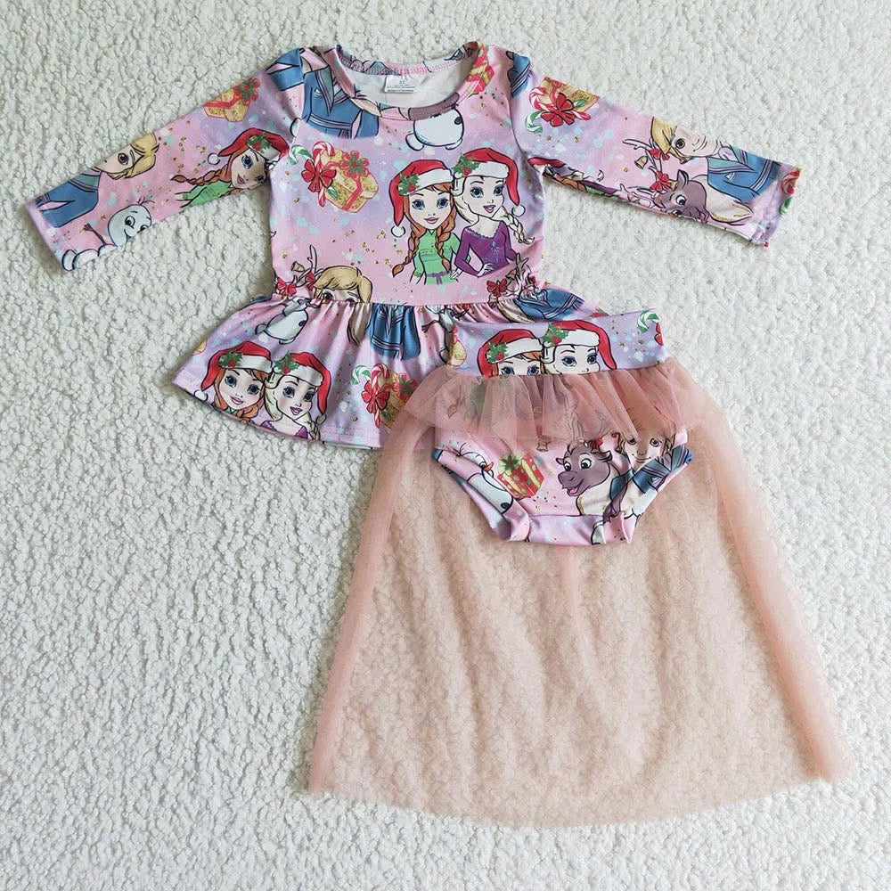 Ice Queen Christmas Skirted Bummie Set Closes 11/2/25