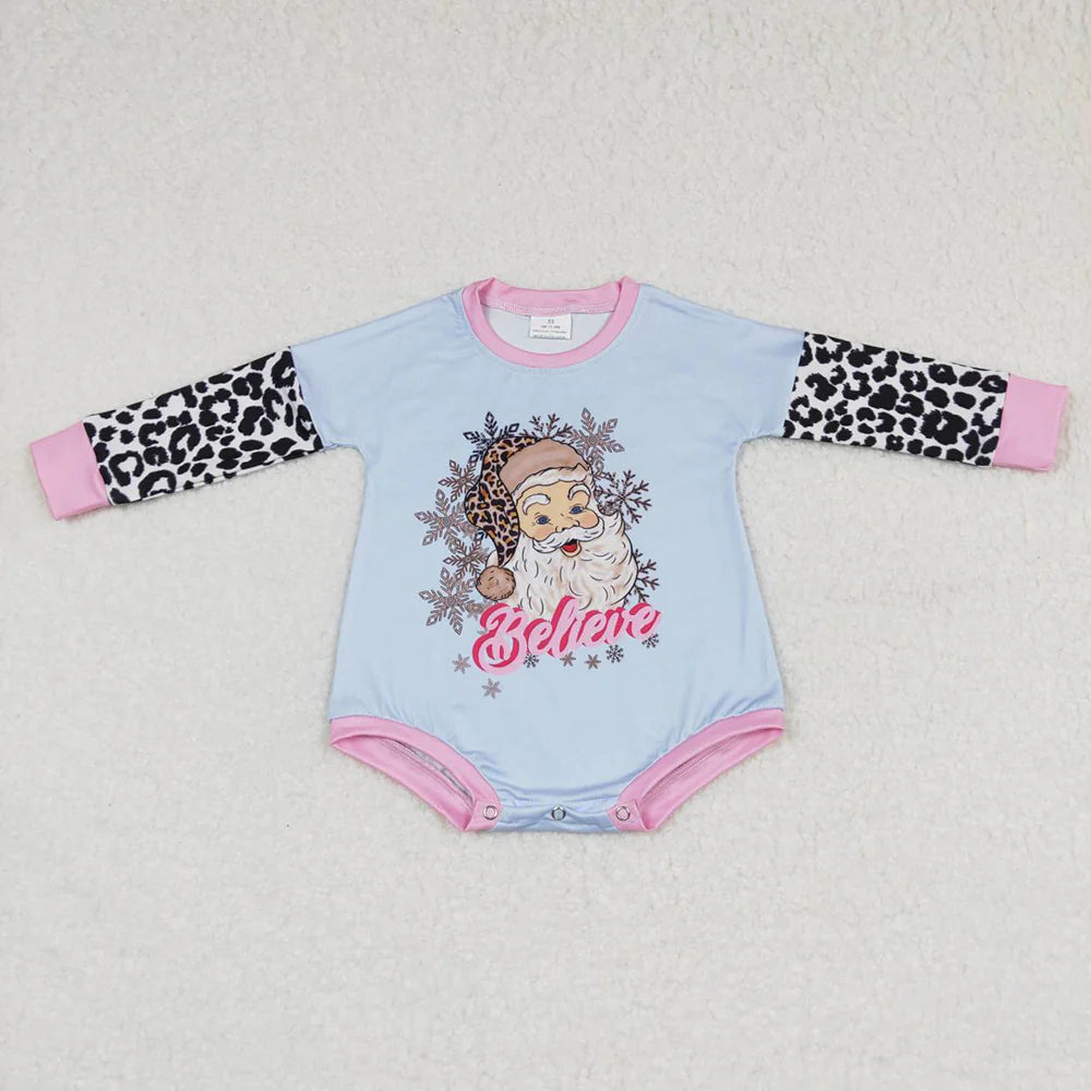 Leopard Believe Bubble Romper Closes 11/2/25