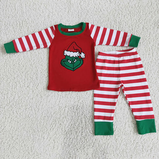 Green Guy Stripe PJ Set Closes 11/2/25