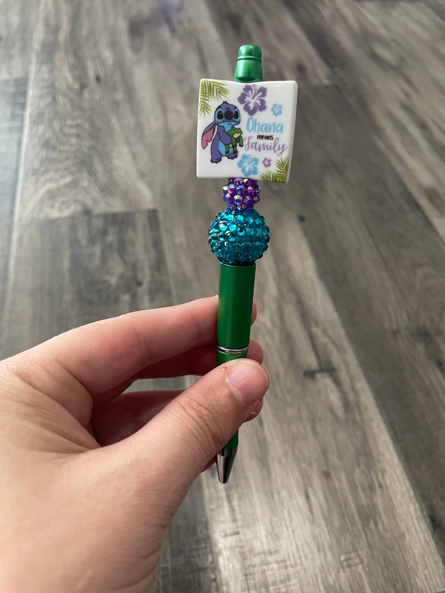 Ohana Means Family Beaded Pen RTS