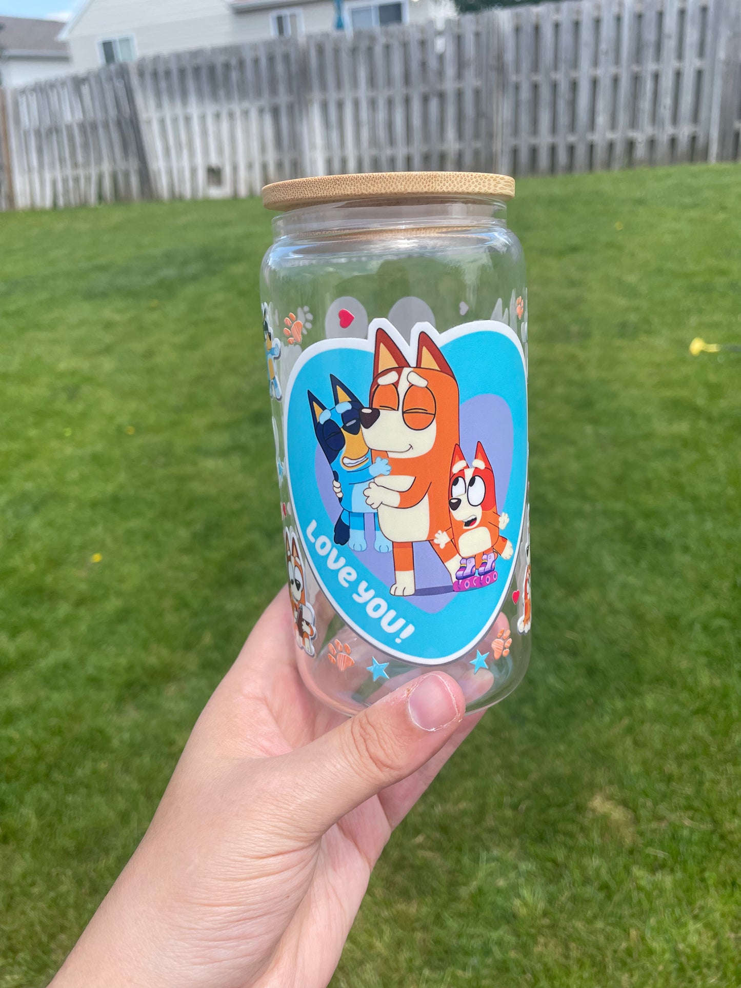 Blue Dog Glass Tumbler RTS