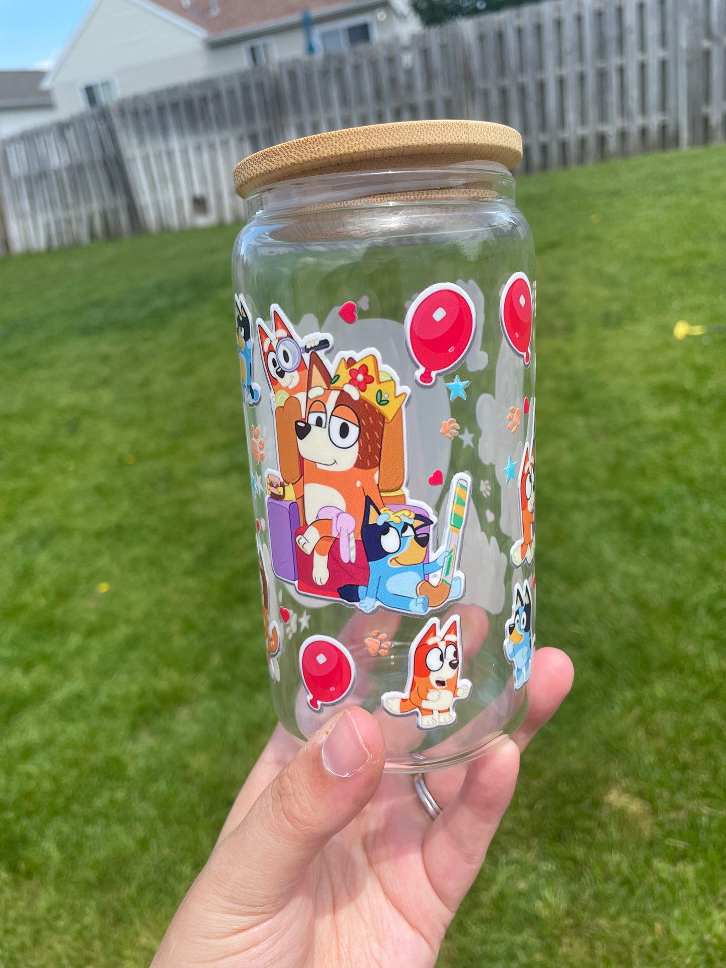 Blue Dog Glass Tumbler RTS