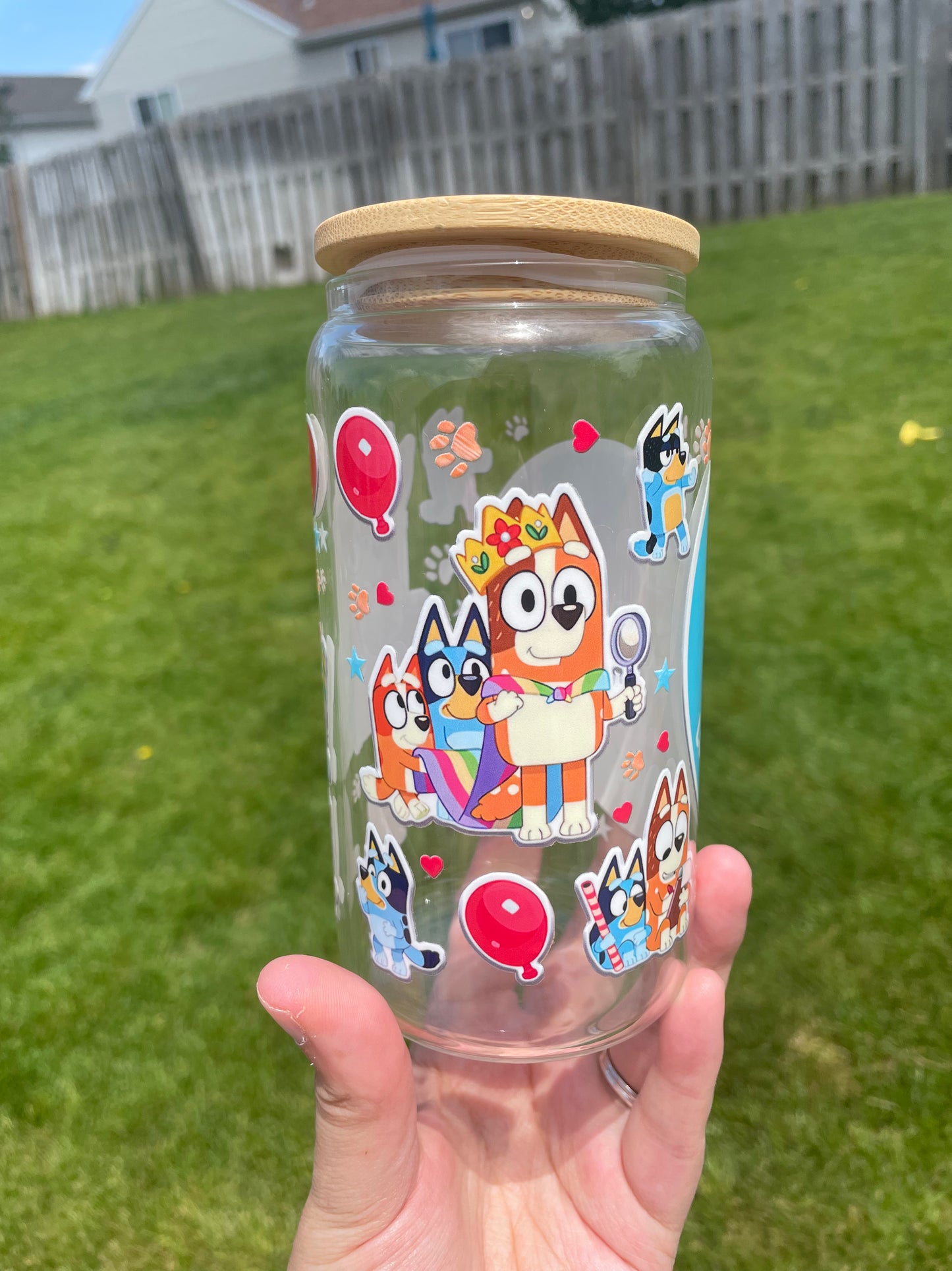 Blue Dog Glass Tumbler RTS
