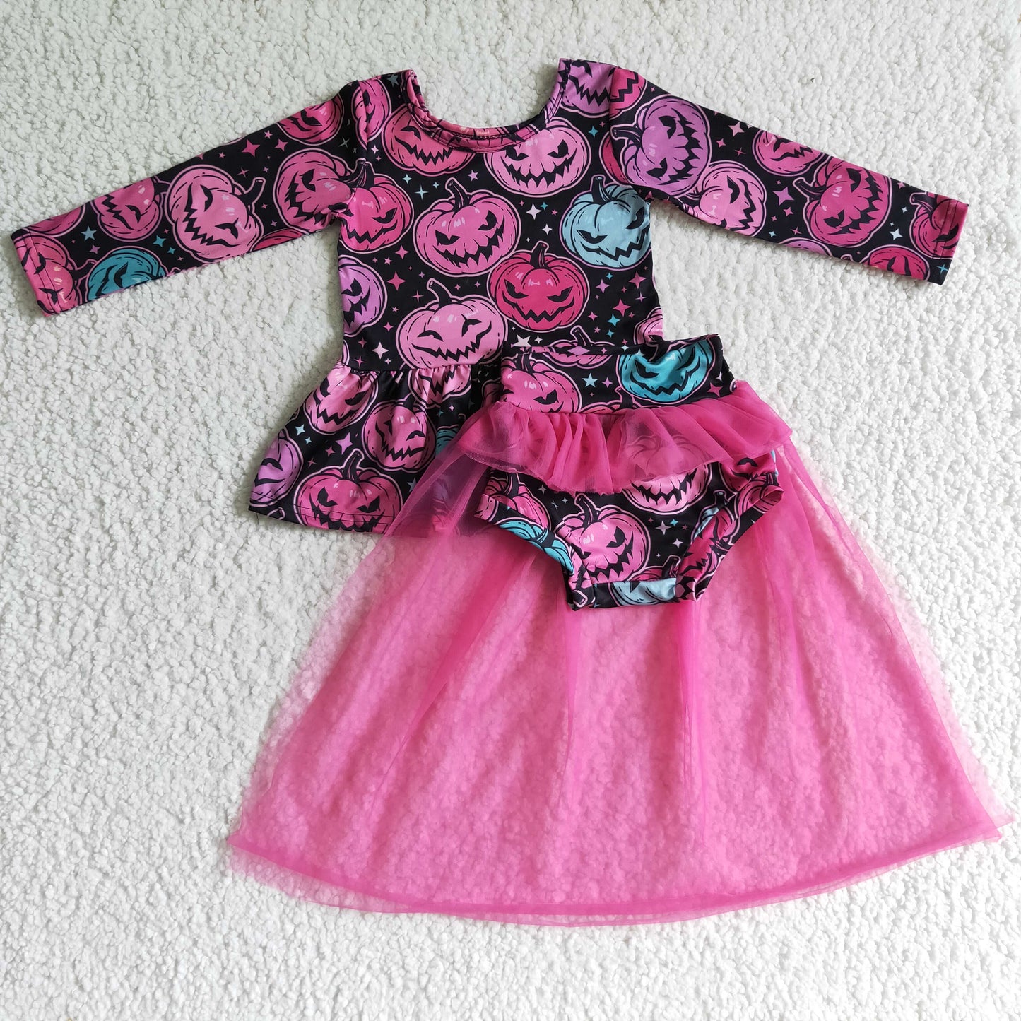 Pink Pumpkin Tulle Bummie Set Closes 6/28/26