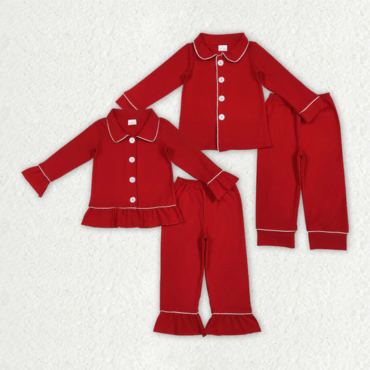 Sibling Red PJ Set Closes 10/19/25
