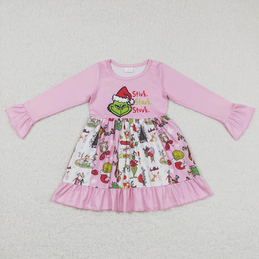 Pink Stink Stank Stunk Ruffle Dress Closes 10/19/25