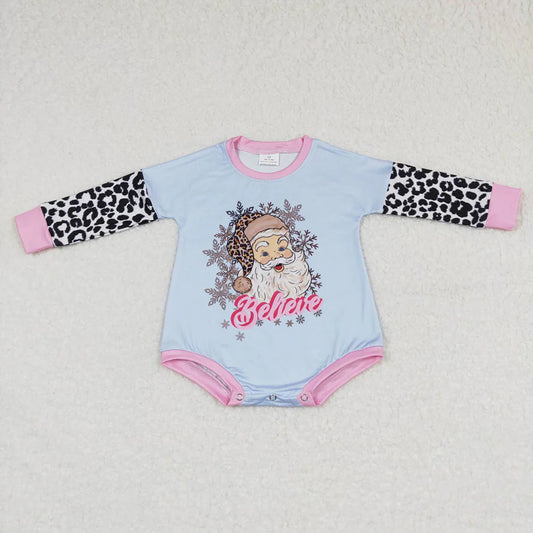 Leopard Believe Bubble Romper Closes 11/2/25