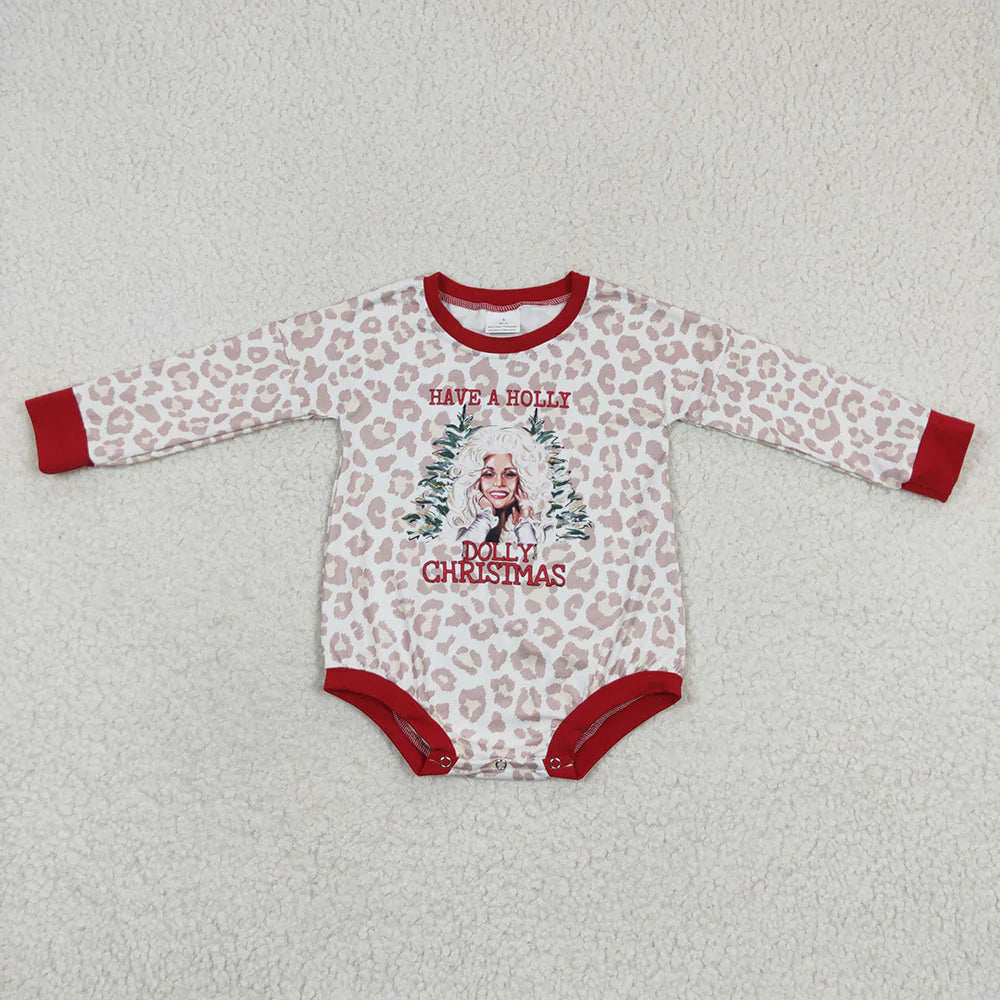 Leopard Holly Dolly Bubble Romper Closes 11/2/25