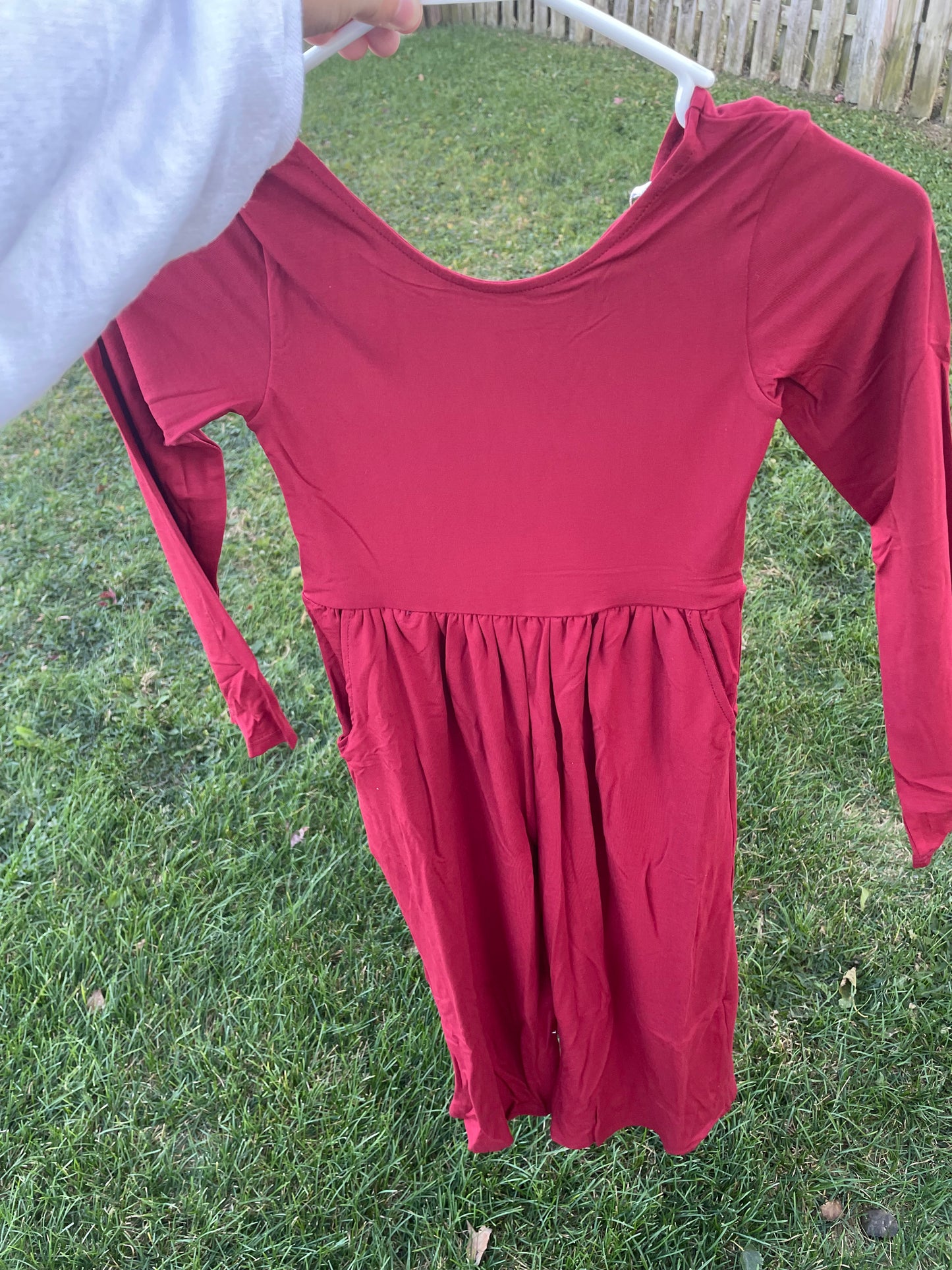 RTS Size 6 Red Bamboo Jumpsuit