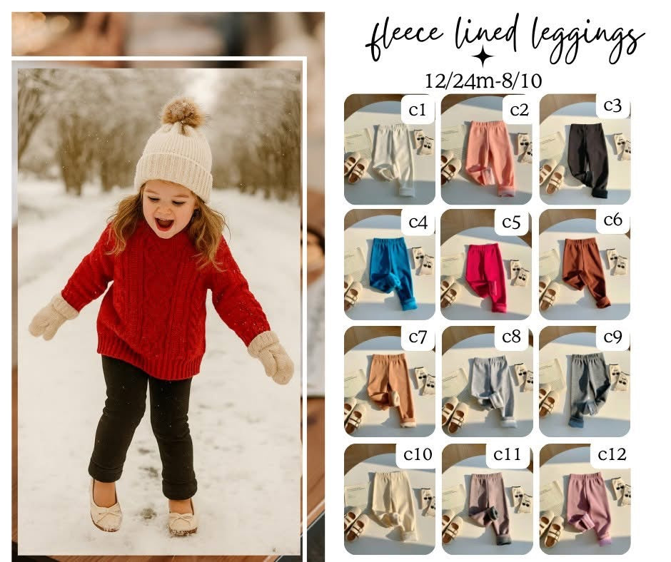 Fleece Lined Leggings Closes 12/7/25