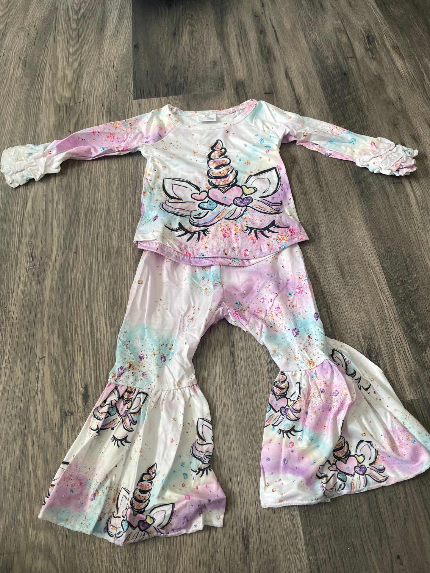 Ruffle Unicorn Bell Set RTS
