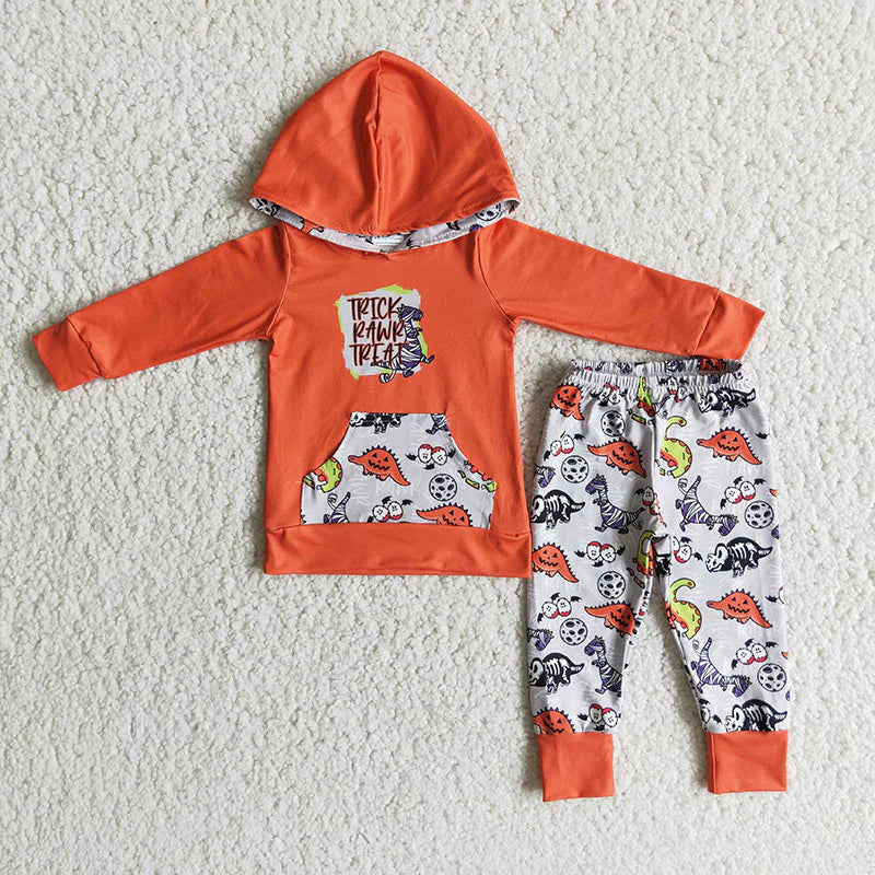 Halloween Dino Hoodie Set Closes 6/28/26