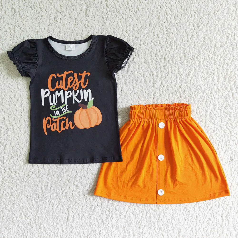 Cutest Pumpkin In The Patch Skirt Set Closes 6/28/26
