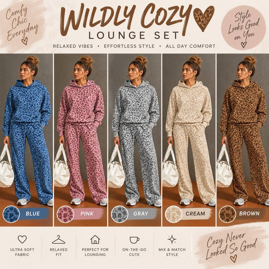 Leopard Lounge Set Closes 9/20/26