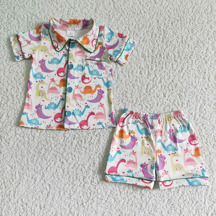 Colorful Dino PJ Set Closes 6/28/26