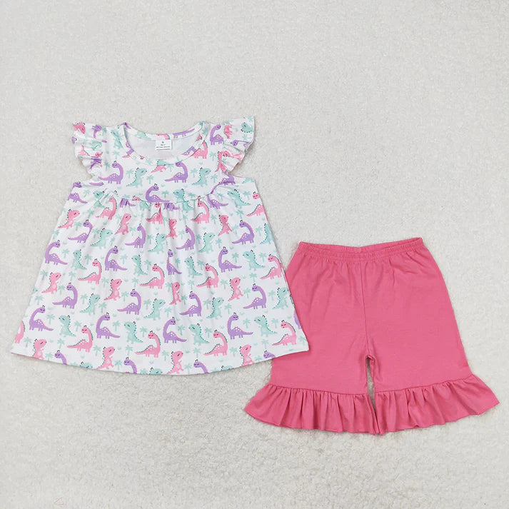 Pink Dino Ruffle Set Closes 6/28/26